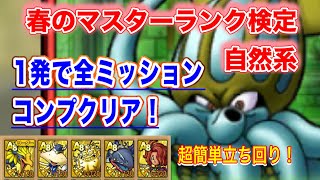 【ドラクエタクト】春のマスターランク検定自然系1発で全ミッションコンプクリアできる簡単な立ち回り！【実況】【#ドラクエタクト／#ドラゴンクエストタクト／#DQTact】【無課金攻略】