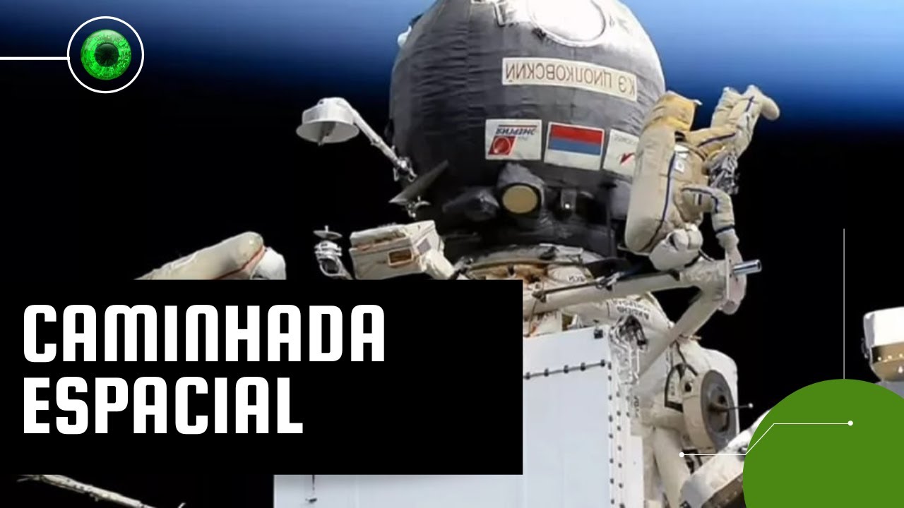 Cosmonauta estreante na ISS faz sua primeira caminhada espacial