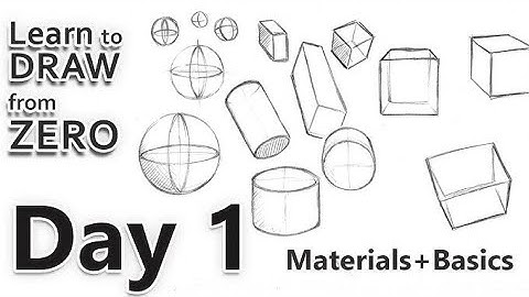Drawing Class - 2024 | Day 1 | Drawing Basics for Beginners | Drawing Series #Drawing #beginners