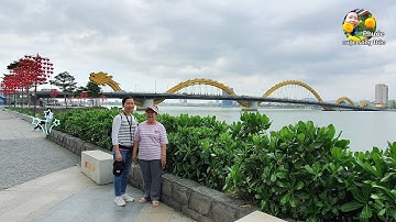 Cá chép hóa rồng, cầu rồng, cầu tình yêu Đà Nẵng, Da Nang - Vietnam