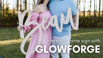 Creating a Nursery Sign Wider than the Glowforge Passthrough Slot | Lisa Potts Designs