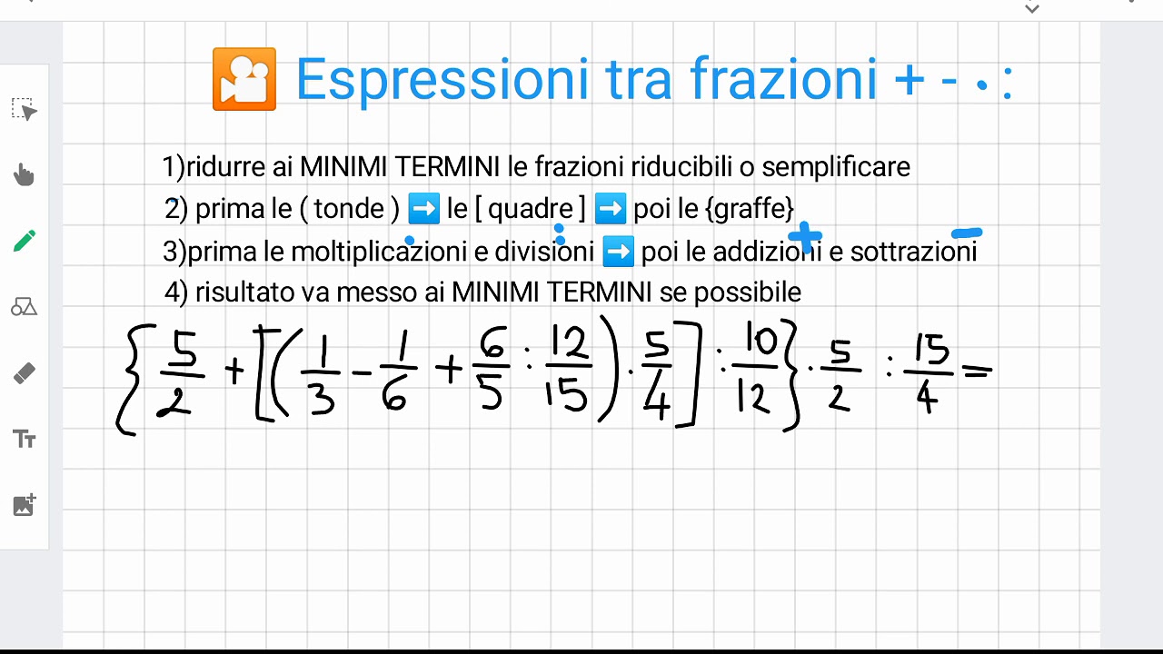 GV Prof _ 2m* Espressioni con frazioni con le 4 operazioni