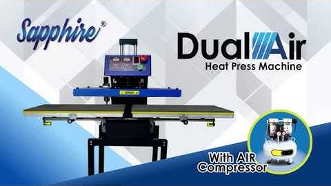 New Double Station Pneumatic Automatic Heat Press Machine (Sapphire)