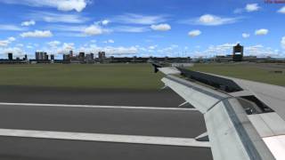 FS2004- A320 Landing at KBOS