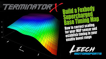 Terminator X Foxbody Tuning - Create a Supercharged Base Timing Map