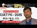 CUET PG 2026 MCA/M.Sc.(CS) Batch Launch | Teacher’s Day Offer 50% Fee OFF | RUN TUTORIALS | Varanasi