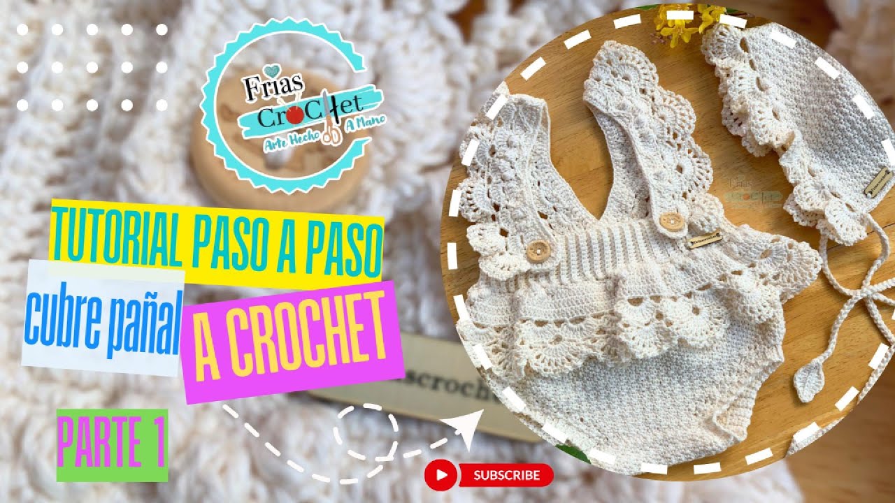 Tutorial Paso a Paso: Cubre Pañal 3-6 Meses a Crochet  | Fácil y Rápido | Parte 1