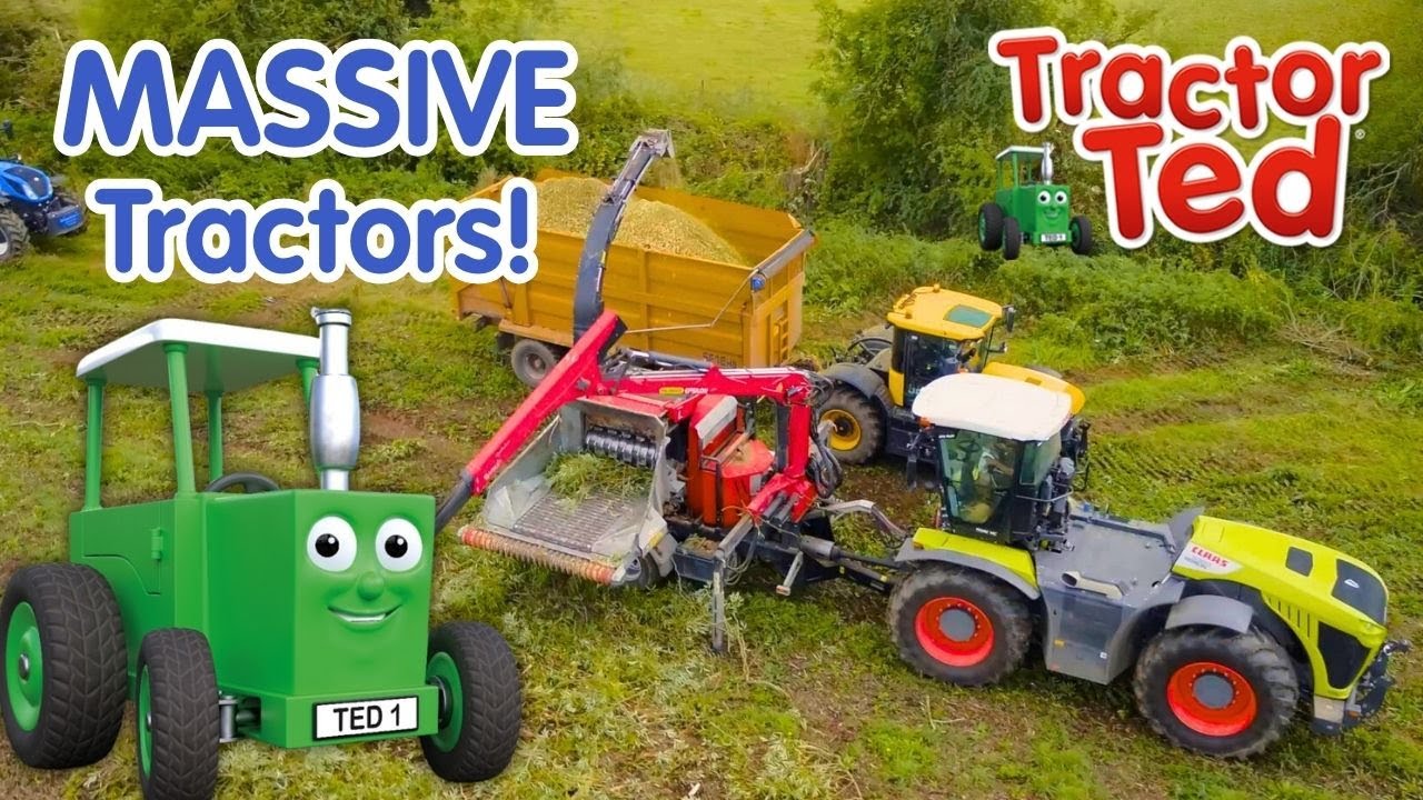 Огромные тракторы и экскаваторы | Подборка видеороликов с тракторами на TED