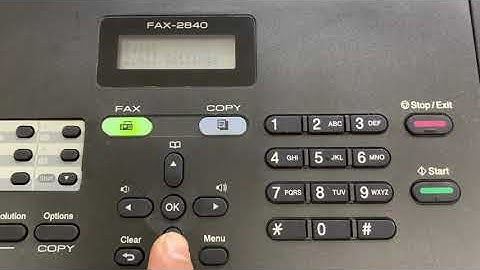 How To Reboot All Settings of Brother  IntelliFAx 2840