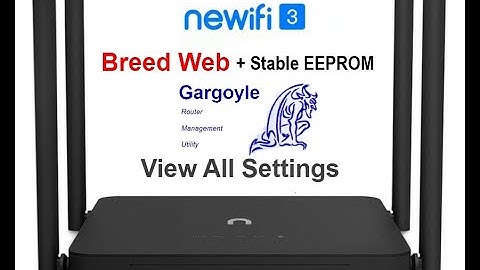 Newifi3 D2 with GARGOYLE Firmware Tour View All Settings