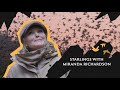 Actor miranda richardson witnesses a murmuration of starlings  save our wild isles