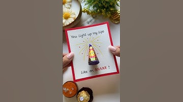 Easy Diwali Card Idea♥️ #shorts #FestiveWithShorts
