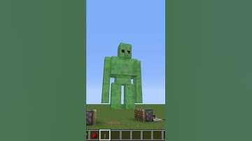 how to spawn a double iron slime golem mutant #minecraft #shorts