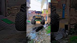 Tractor tochan best stunt tractor trolley pulling 🚜 #shorts