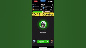 Hold coin daimond reclaim code 21 October | Hold coin heist code 21 October