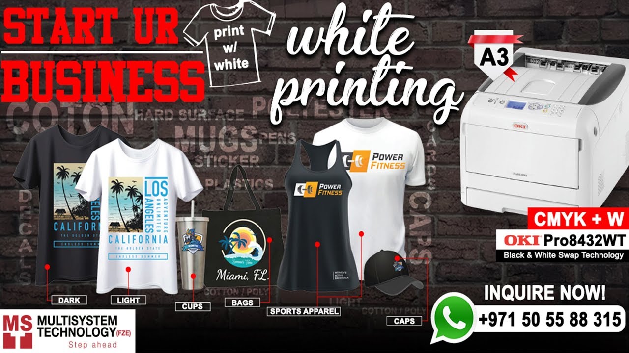 Digital Transfer T-shirt Printer: Start T-shirt Printing Business with PRO8432WT