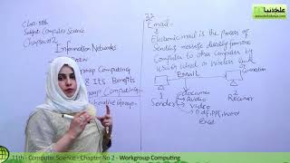 Workgroup Computing - Computer Science Chapter 2 Information Networks - ICS/FSC Part 1 11th Class
