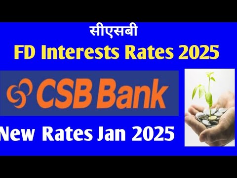 csb bank fd interest rates 2025 - YouTube