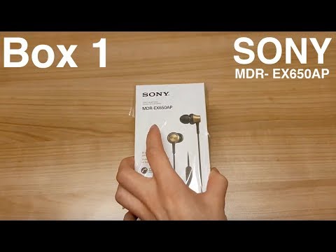 Unboxing the Sony MDR-EX650AP