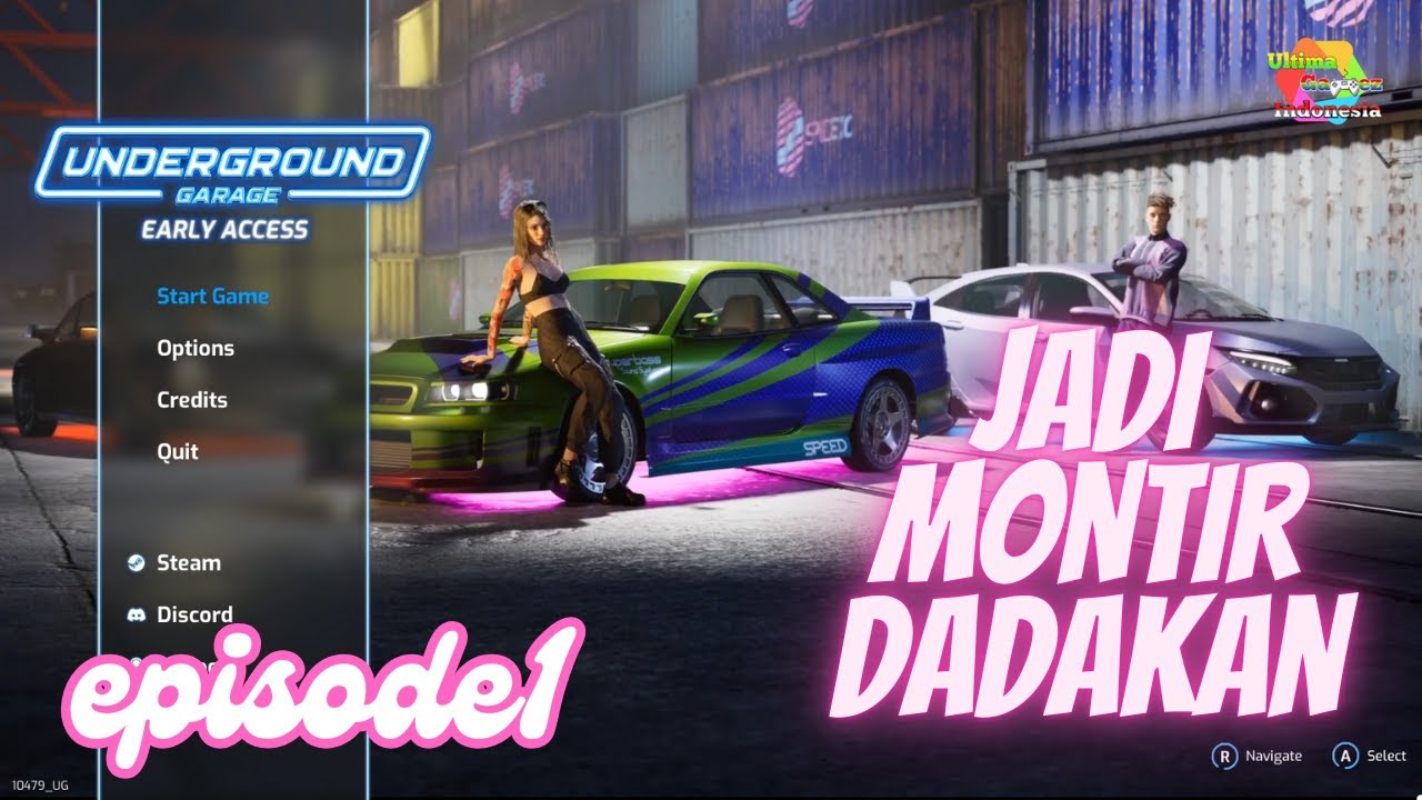 JADI MONTIR DADAKAN | EP1 | UNDERGROUND GARAGE | @ultimagamesindonesia