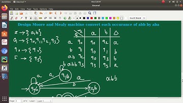 Problem 2 on Moore and Mealy Machine