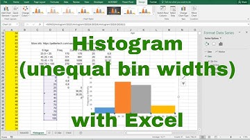 Excel - Simple Histogram with unequal bin widths