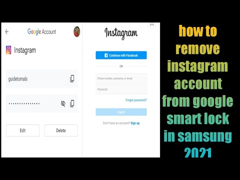 how to remove instagram account from google smart lock in samsung 2021
