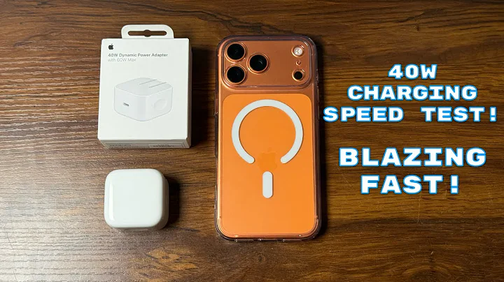 iPhone 17 Pro Max CHARGING SPEED TEST With NEW 40W Dynamic Power Adapter!