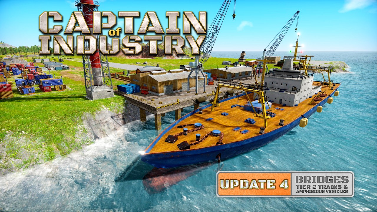 Easy Building With BLUEPRINTS And Ship Exploration - Captain of Industry - Update 4 [E3]