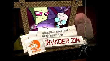 Nicktoons Network - (RARE) Invader Zim Spot Bumper (ToonRuss)