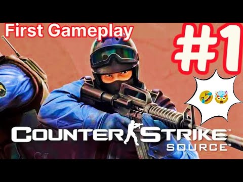 counter strike source | cs source first Gameplay #1 | kid's voice funny ...