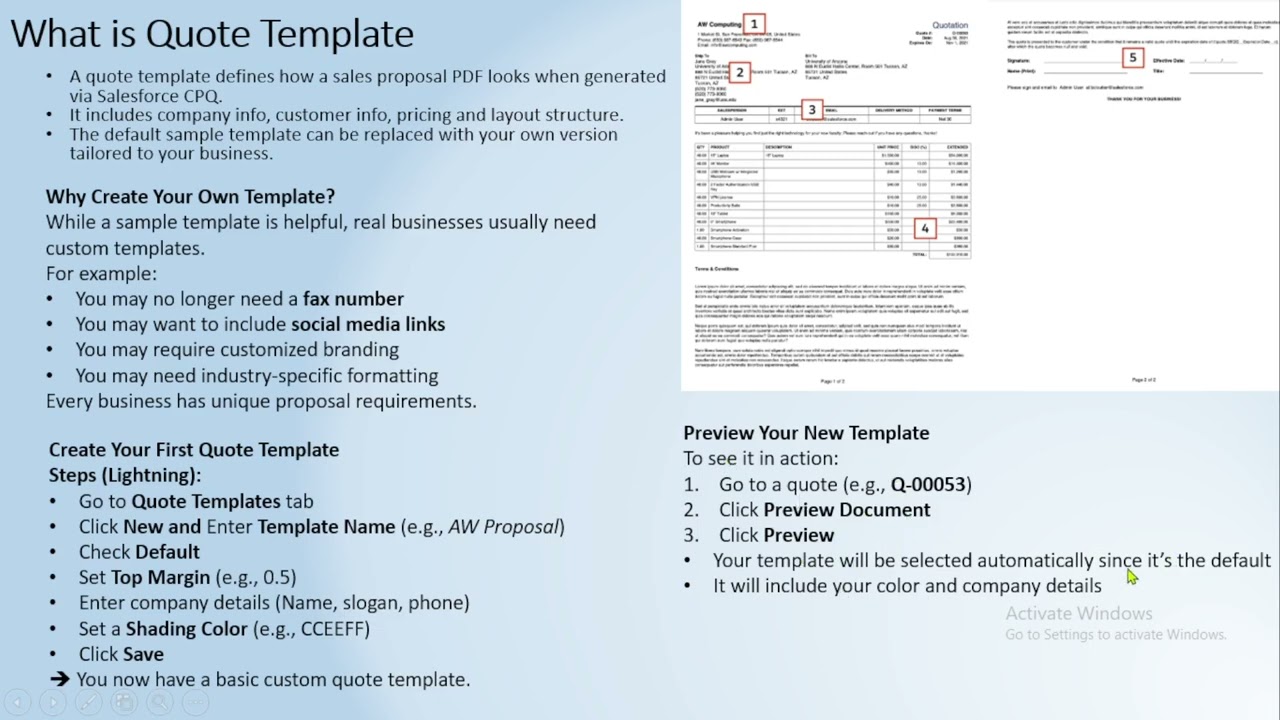 Day 15 - Salesforce CPQ Quote Documents – Complete Trailhead Coverage | Full Tutorial