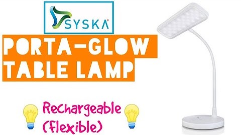 Syska LED Porta-Glow Lamp | Review | Best Study Lamps(Included)!💡