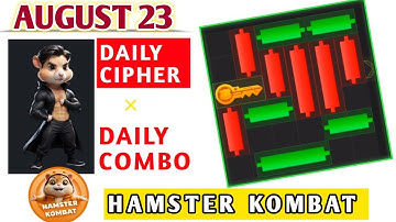 Today 23 august Hamster Kombat mini game Puzzles solved  || Hamster Kombat Daily Cipher