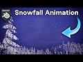 How to Make Animated Snow in Blender 🌨️