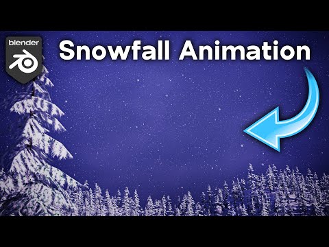 How to Make Animated Snow in Blender 🌨️