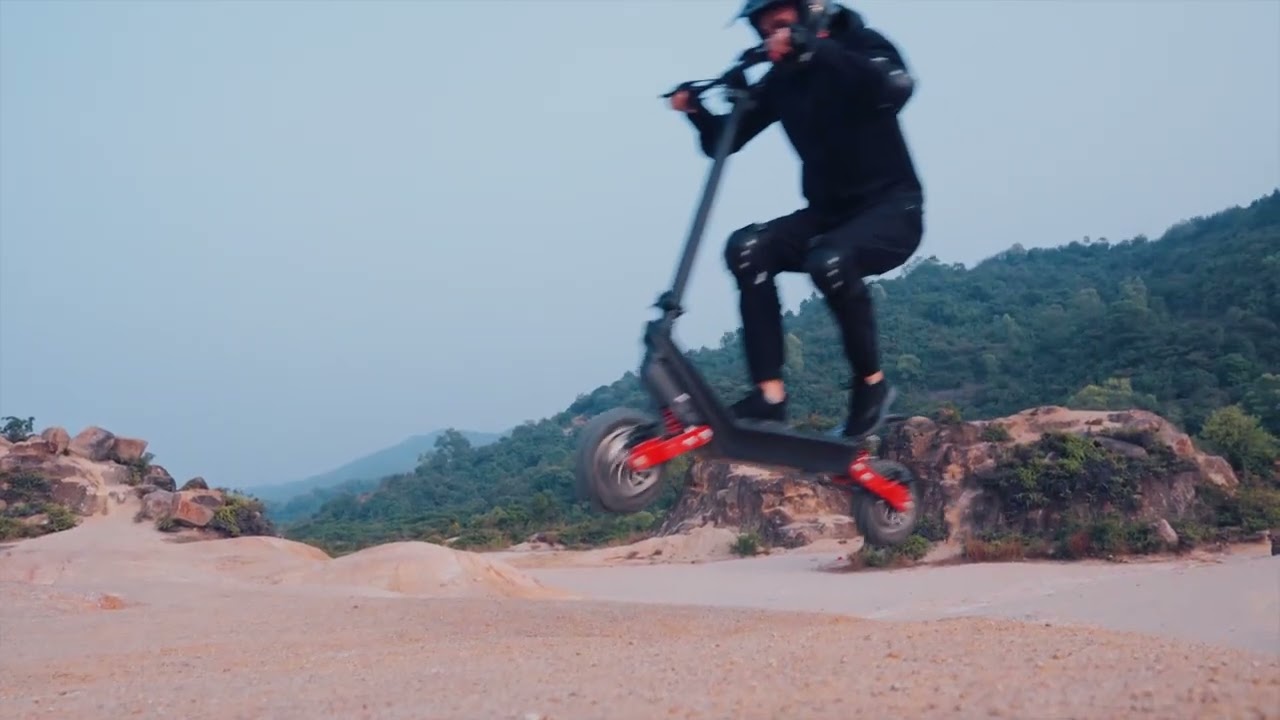 KIXIN HX X10 Electric Scooter Spring shock absorber system test