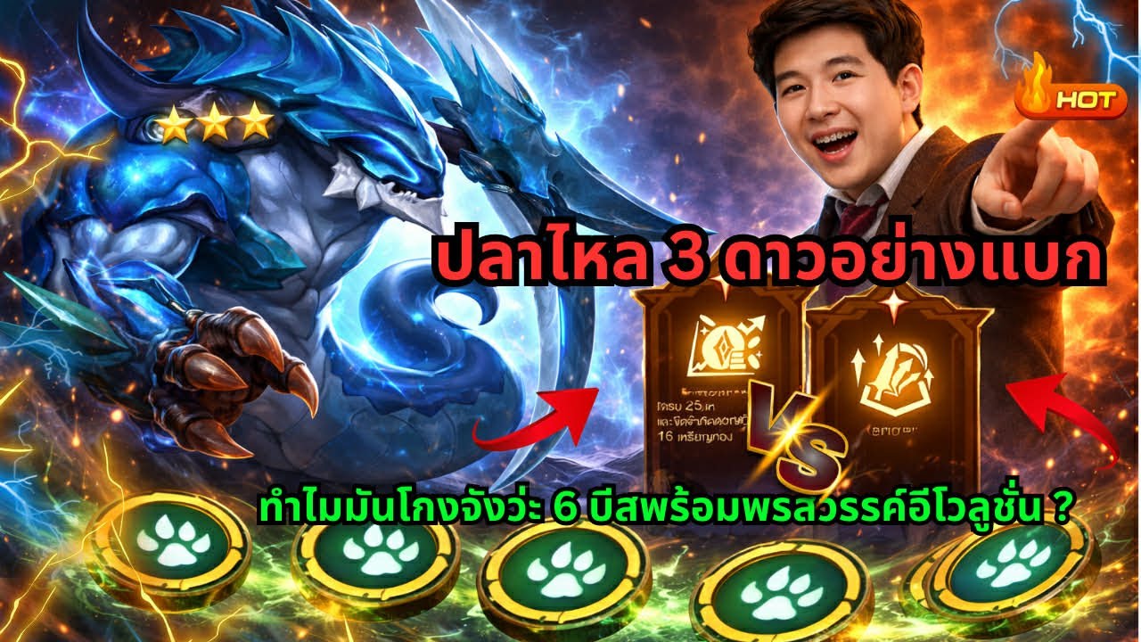 🔥💯Rov Carano Chess : ปลาไหล 3 ดาว ทำไมมันโกงจังว่ะ 6 บีสพร้อมพรสวรรค์ อีโวลูชั่น ?