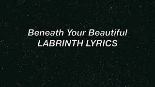 Video thumbnail of "Beneath your beautiful --Labrinth (Lyrics)FT Emily Sand"