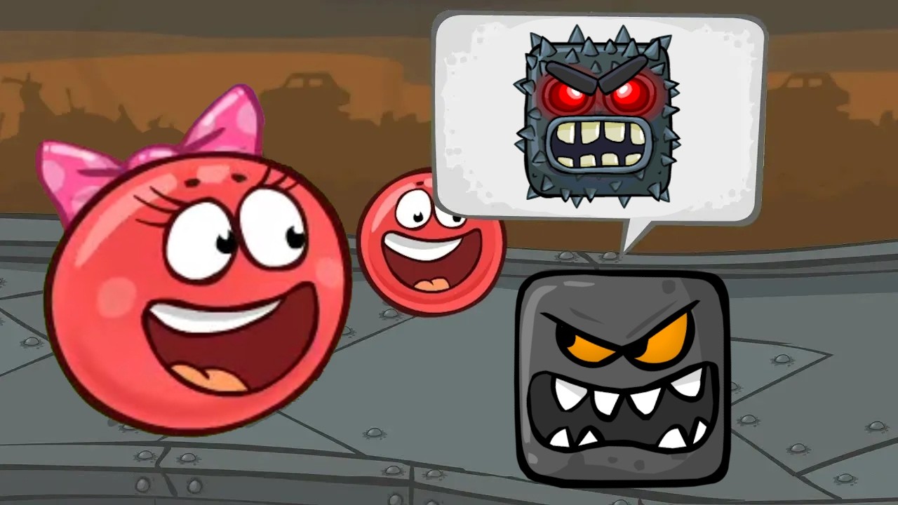 Red Ball 4 - Black Box - All Levels - Girl Red Ball - Cave Boss - Into the Caves Gameplay Volume 3,5