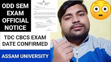 Finally TDC cbcs exam ka official notice aa gaya | 1st, 3rd & 5th | Assam University | Pranoy Roy