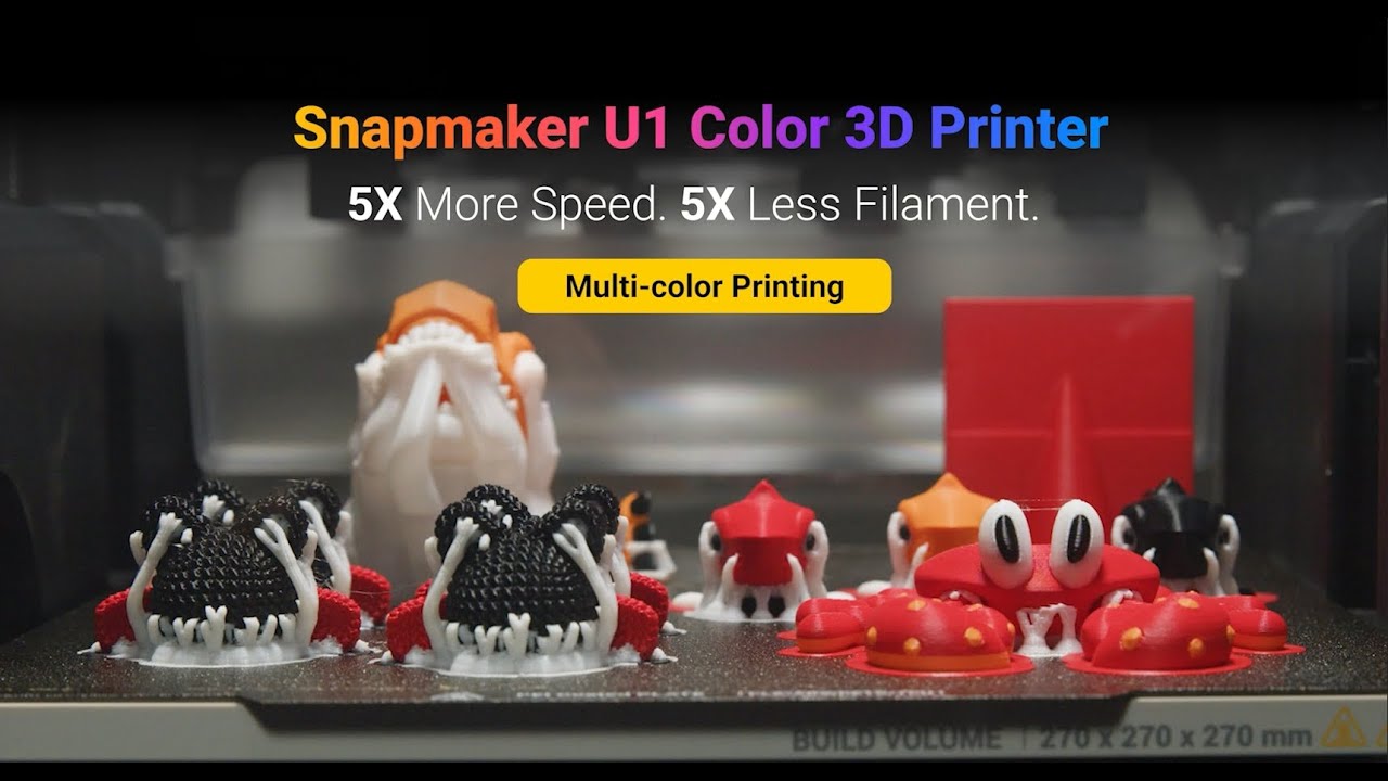 Snapmaker U1: Print 4 Colors at Once