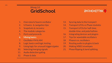 Bitwig Grid School 06 - Mixing Basics