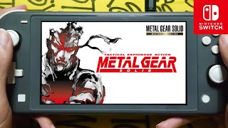 METAL GEAR SOLID: MASTER COLLECTION Gameplay - Nintendo Switch Lite│Indonesia