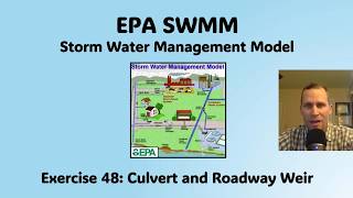 EPA SWMM Exercise 48 - Culvert and Roadway Weir