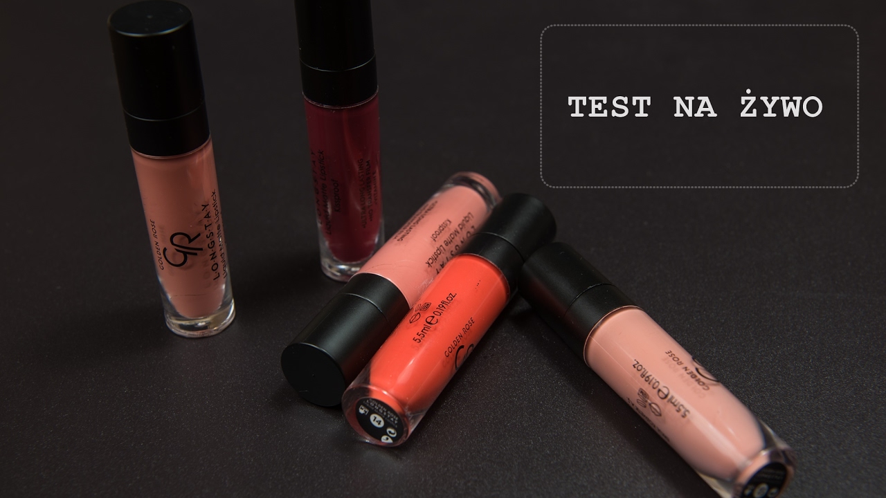 Nowe kolory pomadek Golden Rose SWATCHE + PIERWSZE WRAŻENIE Tapeciara YouTube