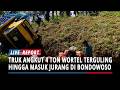 BREAKING NEWS - Truk Angkut 4 Ton Wortel Terguling Hingga Masuk Jurang di Bondowoso