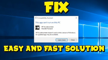 HP Accelerometer Doesn