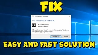 HP Accelerometer Doesn't Work on This Version of Windows - Easy and Fast Solution