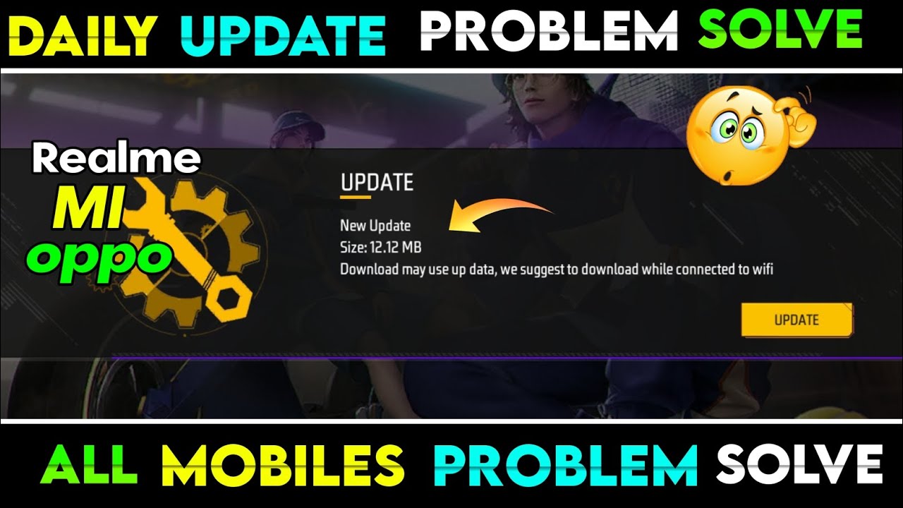 How to solve daily update problem solve in free fire in telugu